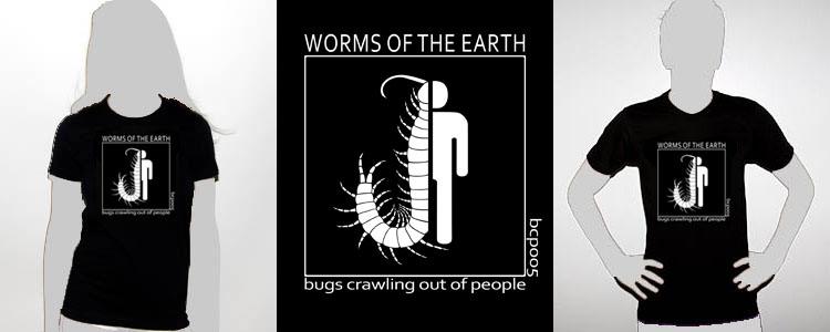 bcp005 bug logo worms of the earth shirt