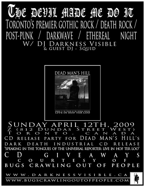 dead man's hill's speaking in the tongues of the universal reporter: live in hof ter loo cd release party - toronto